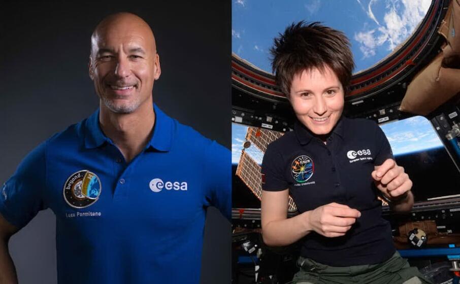 Italia sulla Luna, gli astronauti italiani Luca Parmitano e Samantha Cristoforetti